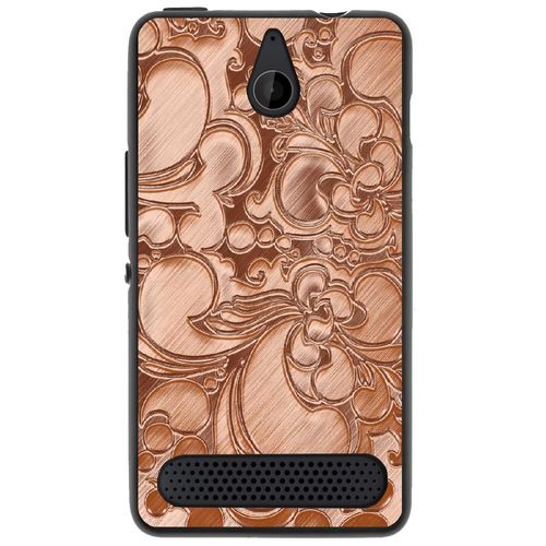Coque Souple Pour Microsoft Lumia 550 Avec Impression Motifs Arabesque Bronze