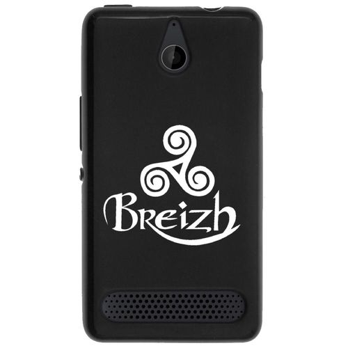 Coque Souple Pour Microsoft Lumia 550 Avec Impression Motifs Triskel Celte Blanc