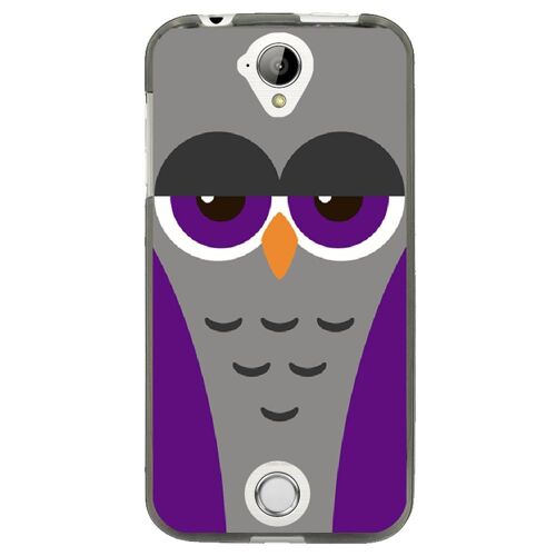 Coque souple pour Acer Liquid M330 avec impression Motifs chouette endormie mauv