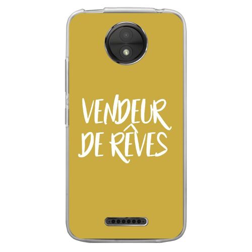 Coque Souple Pour Motorola Moto C Plus Avec Impression Motifs Vendeur De Rêves