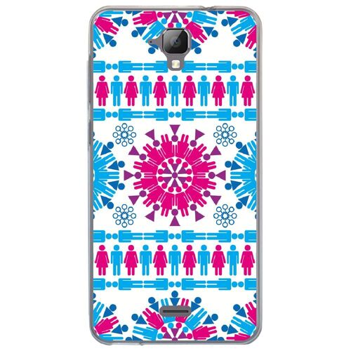 Coque Souple Pour Altice S40 Avec Impression Motifs Ronds En Forme De Bonhommes