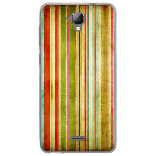 Coque Souple Pour Altice S40 Avec Impression Motifs Bandes Effets Vintages 3
