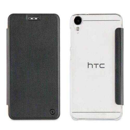Etui Muvit Folio noir rabat latéral pour HTC Desire 10 LIFESTYLE