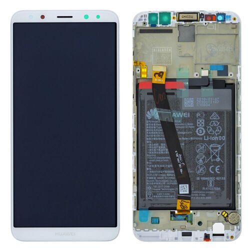 Ecran Complet Huawei Mate-10 Lite Blanc Assemblé Sur Chassis