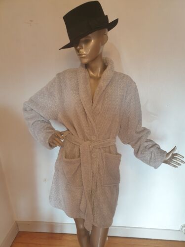 Peignoir Femme En Polaire Gris Admas Txxl