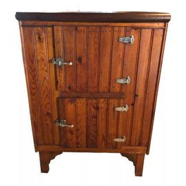 Armoire Frigo En Bois Vintage Bois