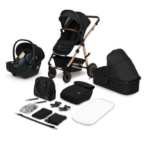 Poussette Trio Amber + Nacelle + Coque Black Onyx