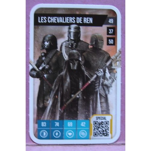 Carte Star Wars - Les Chevaliers De Ren - 49 - 37 - 50 - Spécial - Auchan 2025