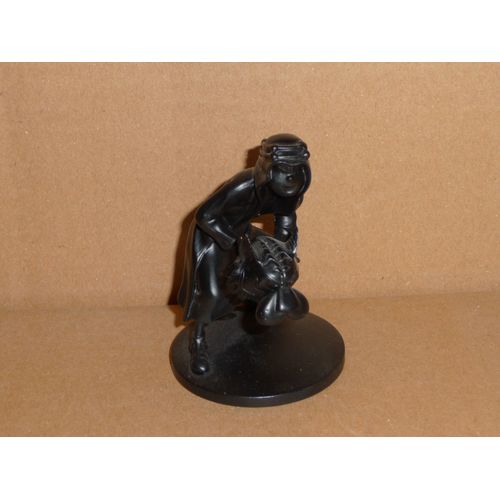 Figurine Tintin. Tintin Abdallah . Version Noir Mat. Moulinsart
