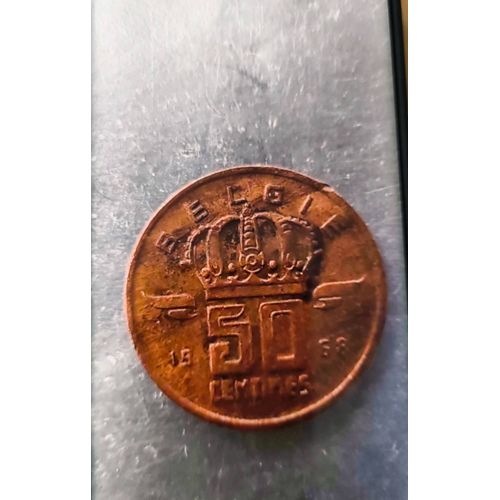 1 Pièce De 50 Centimes Belge De 1968