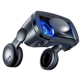 Casque de Lunettes de RéAlité Virtuelle 3D VR Casque Intelligent pour Objectifs de TéLéPhone Portable avec Jumelles de ContrôLeur de Casque