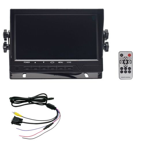 Moniteur De Voiture Câblé 7 Pouces Tft Lcd Hd Display Moniteur Av1 Vga Vue Arrière Du Système De Stationnement