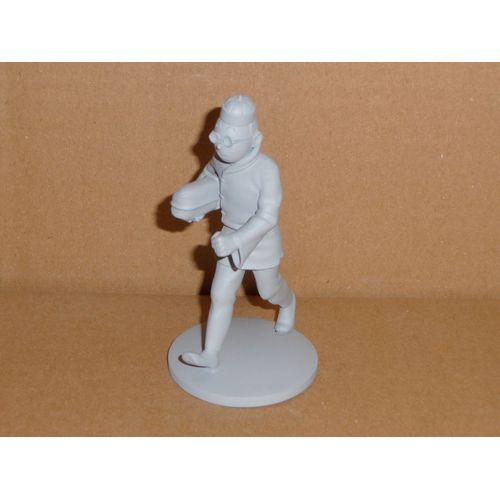 Figurine Tintin. Tintin Lotus Version Gris Mat. Moulinsart