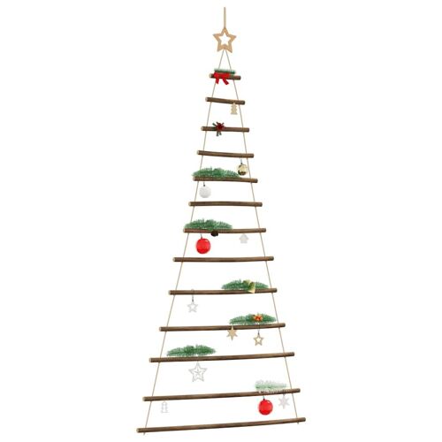 vidaXL Arbre de noël suspendu et étoile supérieure 86x180 cm