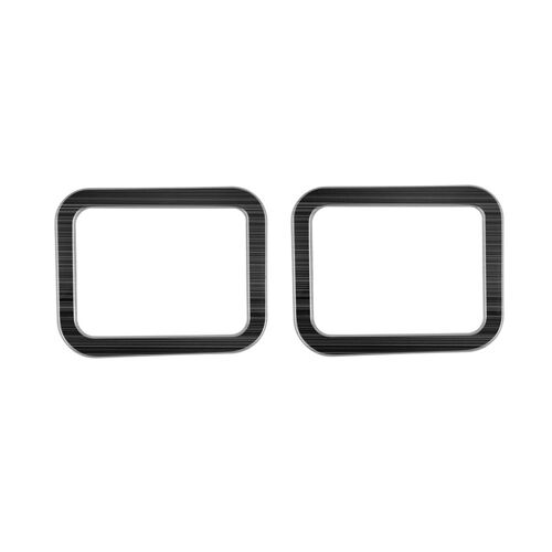Garniture De Cadre Lampe Lecture Troisième Rangée En Acier Inoxydable Pour Alphard Série 40 2023 + Accessoires Intérieurs Noir