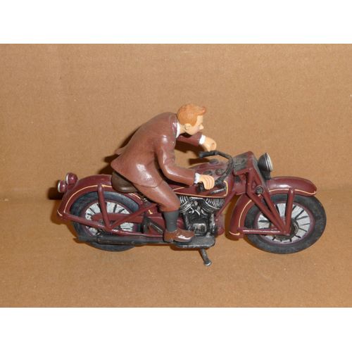 Figurine Tintin. Les Aventures De Tintin Le Film. Tintin Et La Moto