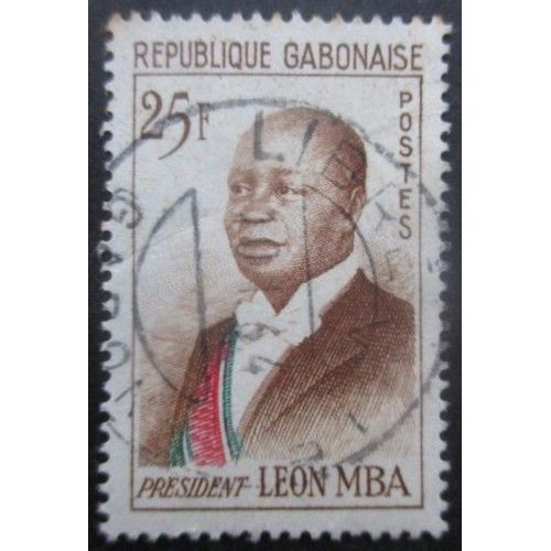 Gabon N°159b Président Mba Oblitéré