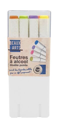 Feutres À Alcool Double Pointe Couleurs Pastel 12 Pièces