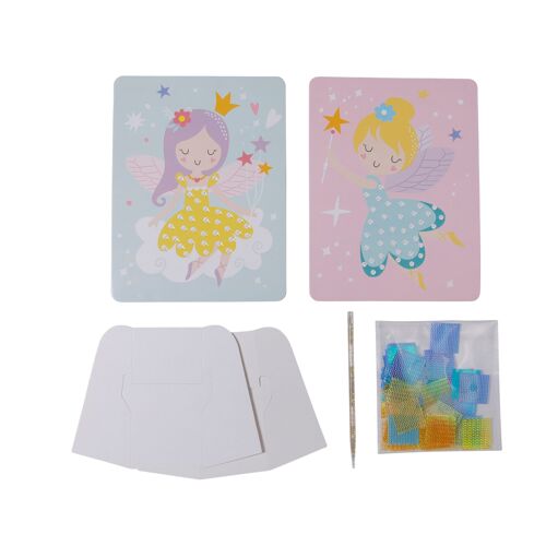 Kit Tableau Créatif Tissu Fées 2 Pièces