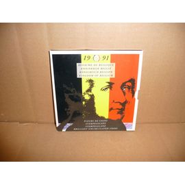 Pièces De Monnaie Métal. Fleurs De Coins. Royaume De Belgique 1991