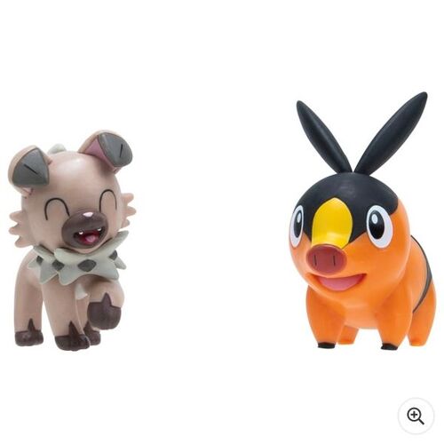 Pokémon Battle Figure 2 Pack - Tepig And Rockruff