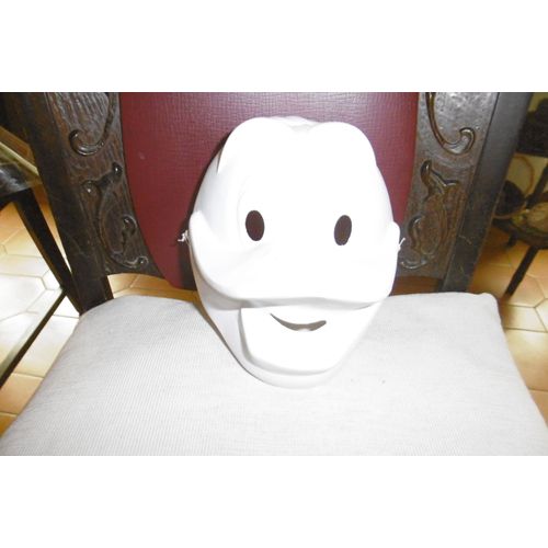 Masque Plastique Rigide Blanc À Décorer, Peindre Canard