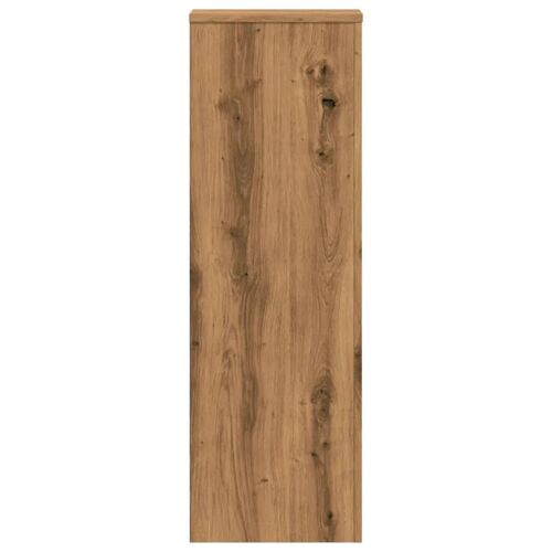 Supports Pour Plantes Meuble Fleurs Lot De 2 Artisanal Bois D'ingénierie Marron Helloshop26 02_0045297