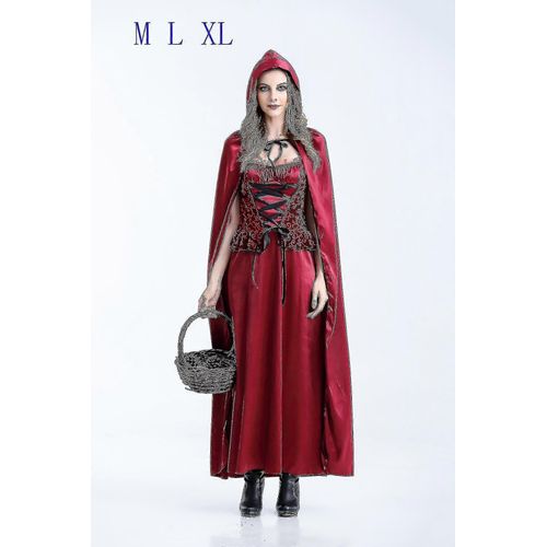 Costumes De Noël Petit Chaperon Rouge Robe Reine Costumes De Noël-Adulte-L-Unisexe