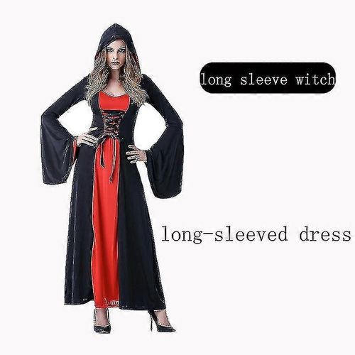 Ghost Bride/Princesse/Vampire/ Costume Robe Longue Costume D'halloween Costume Adulte Féminin-Adulte-3-Femelle