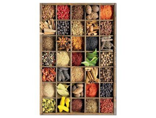 Puzzle 1000 pieces Epices du Monde et Condiments + colle FixPuzzle - Saveurs et Cuisine - Decoration - Puzzle Adulte et carte