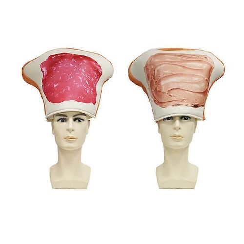 Déguisement D'halloween Pour Couple, Tranches De Pain, Beurre De Cacahuète Et Gelée Pour Adultes, Fête Cosplay, Drôle, Nourriture, Mascotte-Adulte-Chapeaux-Femme