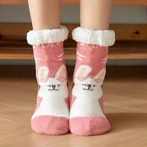 Chaussettes de noël en coton pour femmes, chaussettes d'hiver épaisses, chaudes, mignonnes, cadeau drôle pour fille kawaii, chaussettes de sommeil pour la maison, nouveau-Style 8-enfants-Eu32-35-femme