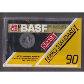 Cassette AUDIO / BASF ferro standard I / IEC I position normal 90 minutes Pack de 5
