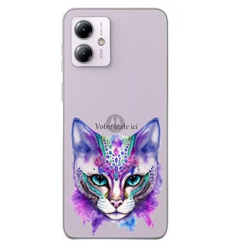 Coque Pour Motorola Edge 40 Neo Chat Carnaval Pastel Personnalise