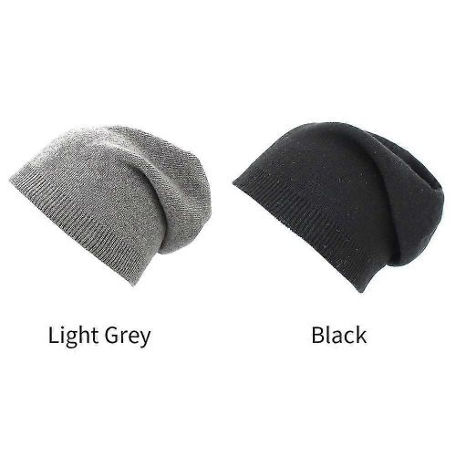 Femmes Garder Au Chaud Résistant Au Froid Bonnet Tricoté Polyester Simple Automne Hiver Doux-Adulte-Noir-Femelle