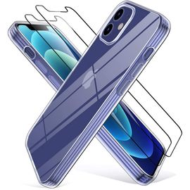 Coque Silicone Tpu Transparente + 2 Verres Trempes Pour Iphone 13 Mini Little Boutik®