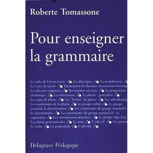 Pour Enseigner La Grammaire