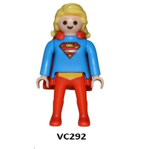 Figurine "Kinder" (2025) - Série: Dc-Playmobil / N° 2 - Supergirl (Vc292 / Vc-292 ) Avec Bpz