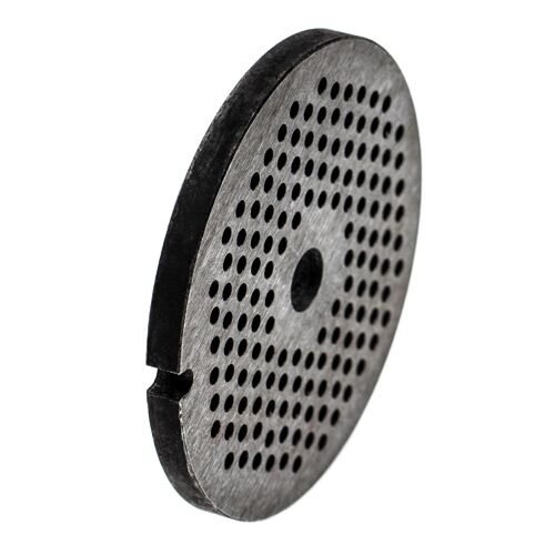 vhbw Grille taille 32 compatible avec Fama hachoir à viande - Diamètre des trous 4mm, trou central 13,4mm, acier