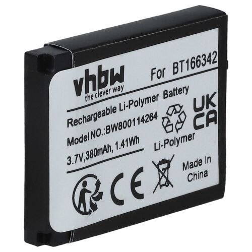 Vhbw Batterie Remplacement Pour Bt166342, Px8914-944, Bt266342 Pour Smartwatch Montre Connectée Bracelet Fitness (380mah, 3,7v, Li-Polymère)