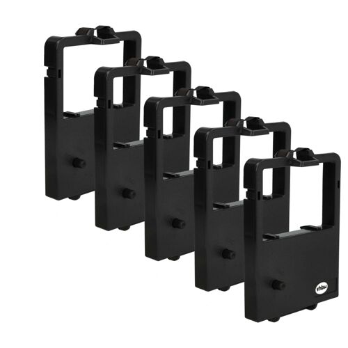 vhbw 5x Ruban encreur compatible avec NEC Matrix P2X, P3Q, P3300, P3200, P32, P33, P32Q, P30 imprimante matricielle ou de reçus - noir