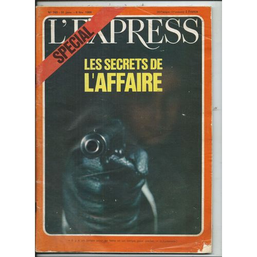 L'Express 31/01/1966 Colonel Foyer, Georges Figon, Sammy Davis, Gilbert Bécaud, Silvia Monfort, Mia Fonssagrives, Vicky Tiel, Jean-Claude Killy, François Nourissier, Alphonse Boudard, Dominique Aubier