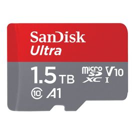 SanDisk Ultra - Carte mémoire flash (adaptateur microSDXC vers SD inclus(e)) - 1.5 To - A1 / UHS Class 1 / Class10 - microSDXC UHS-I