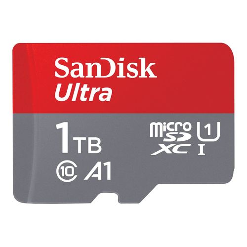 SanDisk Ultra - Carte mémoire flash (adaptateur microSDXC vers SD inclus(e)) - 1 To - A1 / UHS Class 1 / Class10 - microSDXC UHS-I