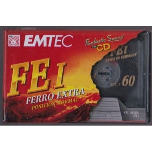 Cassette AUDIO / TDK ferro standard I / position normal Type I B 60 minutes / A l’unité (4902030026257)