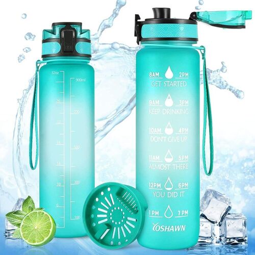 Bouteille D'eau De Sport Yoshawn 1 Litre Sans Bpa Bouteille De Sport Étanche Avec