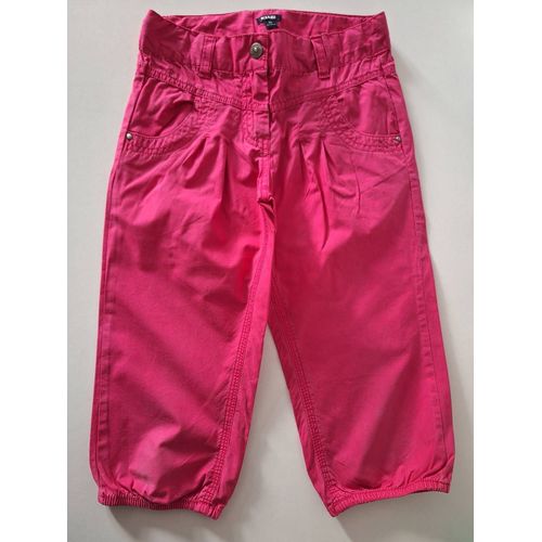 Pantalon En Toile Couleur Fuschia Unie