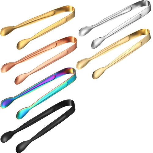 Pinces À Sucre, Pinces À Bonbons, 6 Pièces, Pinces À Glace Multicolores En Acier Inoxydable Pour