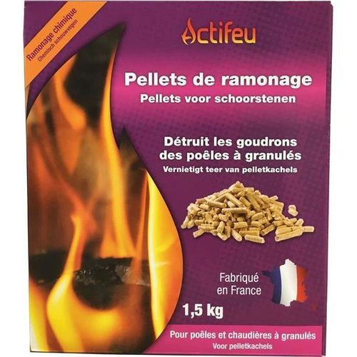 ACTIFEU Pellets de ramonage - 1,5 kg