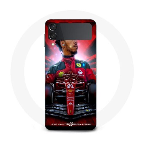 Coque Samsung Galaxy Z Flip4 Lewis Hamilton Ferrari Officiel